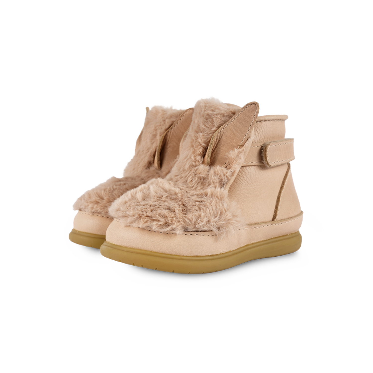 Roumi Shoes | Fluffy Bunny | Warm Beige Soft Faux Fur