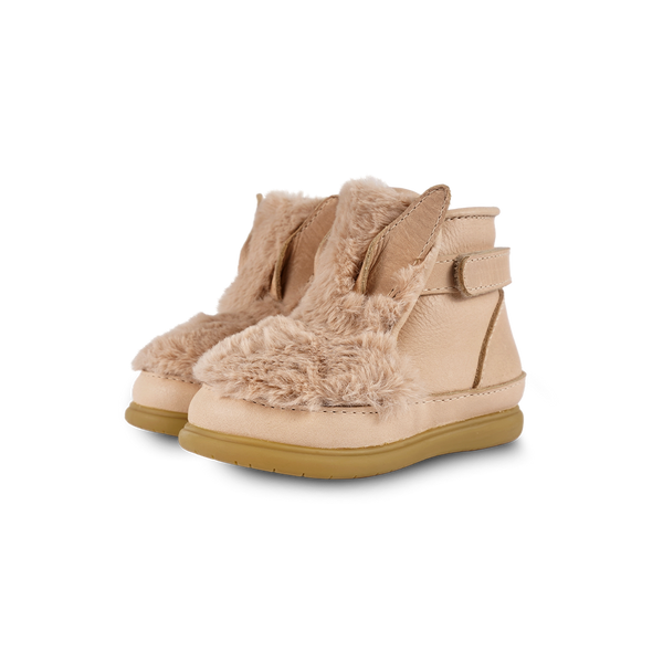 Roumi Shoes | Fluffy Bunny | Warm Beige Soft Faux Fur