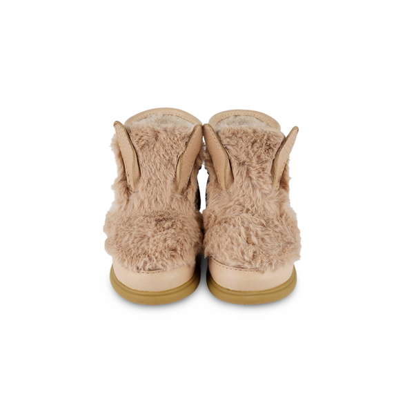 Roumi Shoes | Fluffy Bunny | Warm Beige Soft Faux Fur