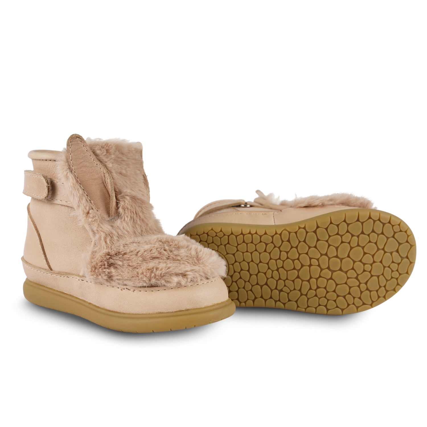 Roumi Shoes | Fluffy Bunny | Warm Beige Soft Faux Fur