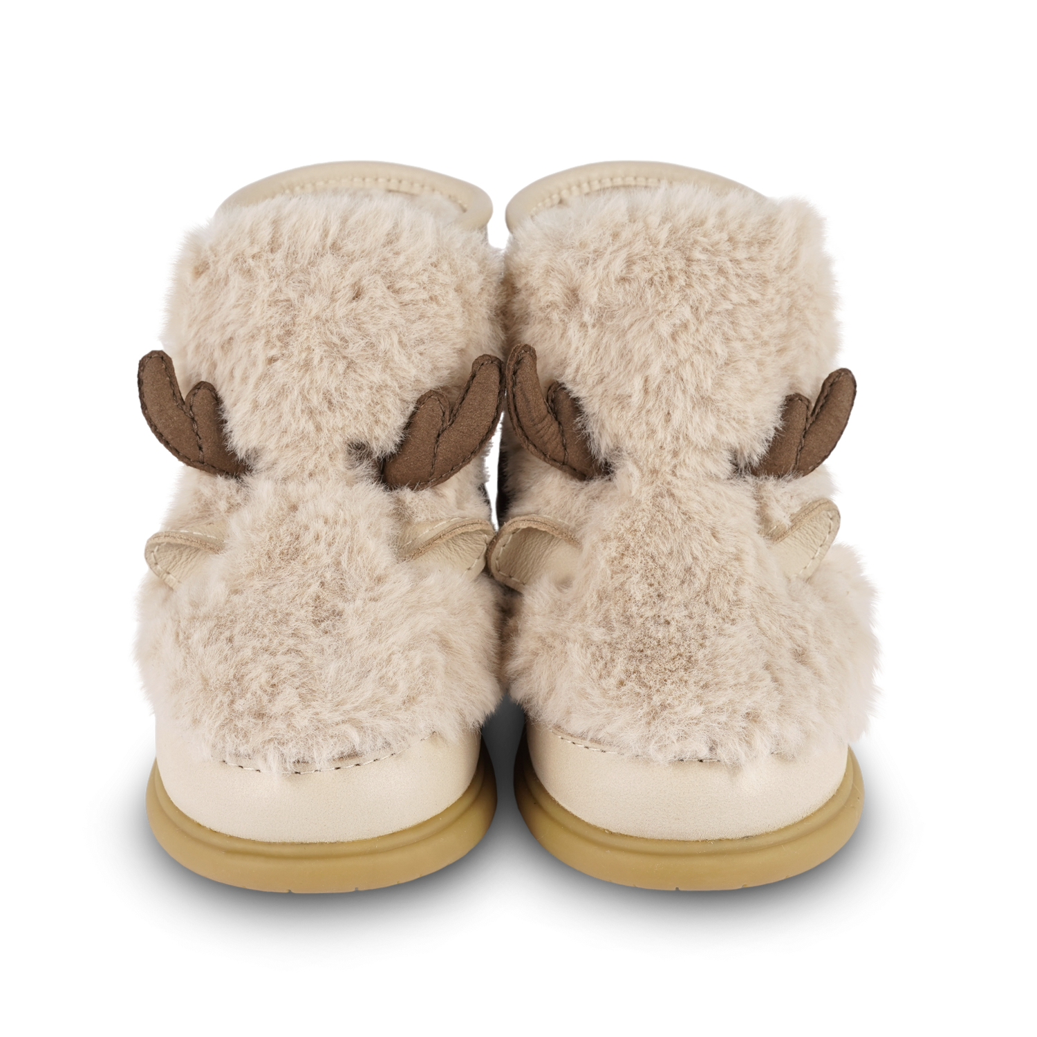 Roumi Shoes | Reindeer | Light Beige Soft Faux Fur