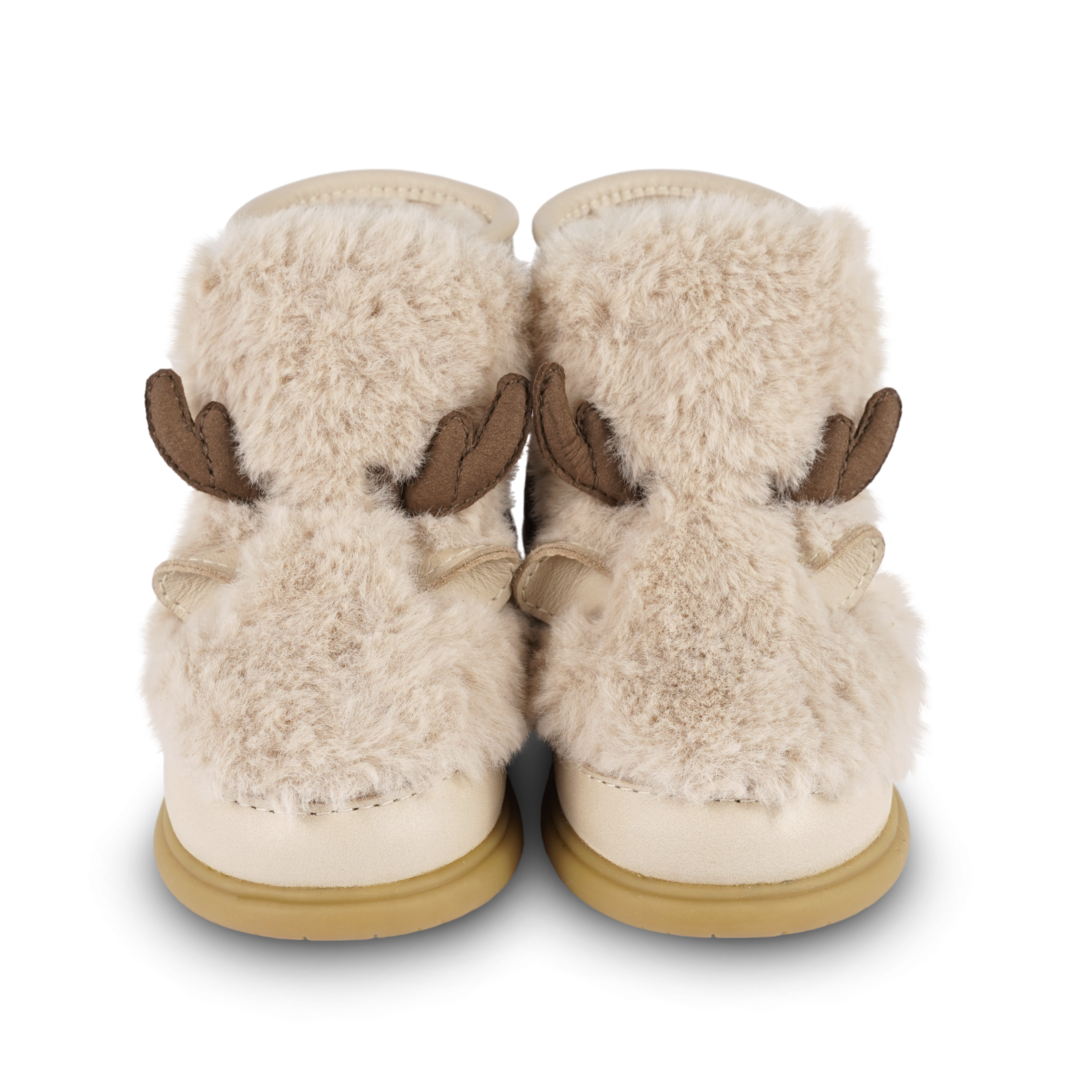 Roumi Shoes | Reindeer | Light Beige Soft Faux Fur