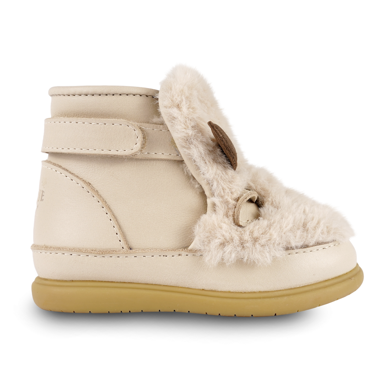 Roumi Shoes | Reindeer | Light Beige Soft Faux Fur