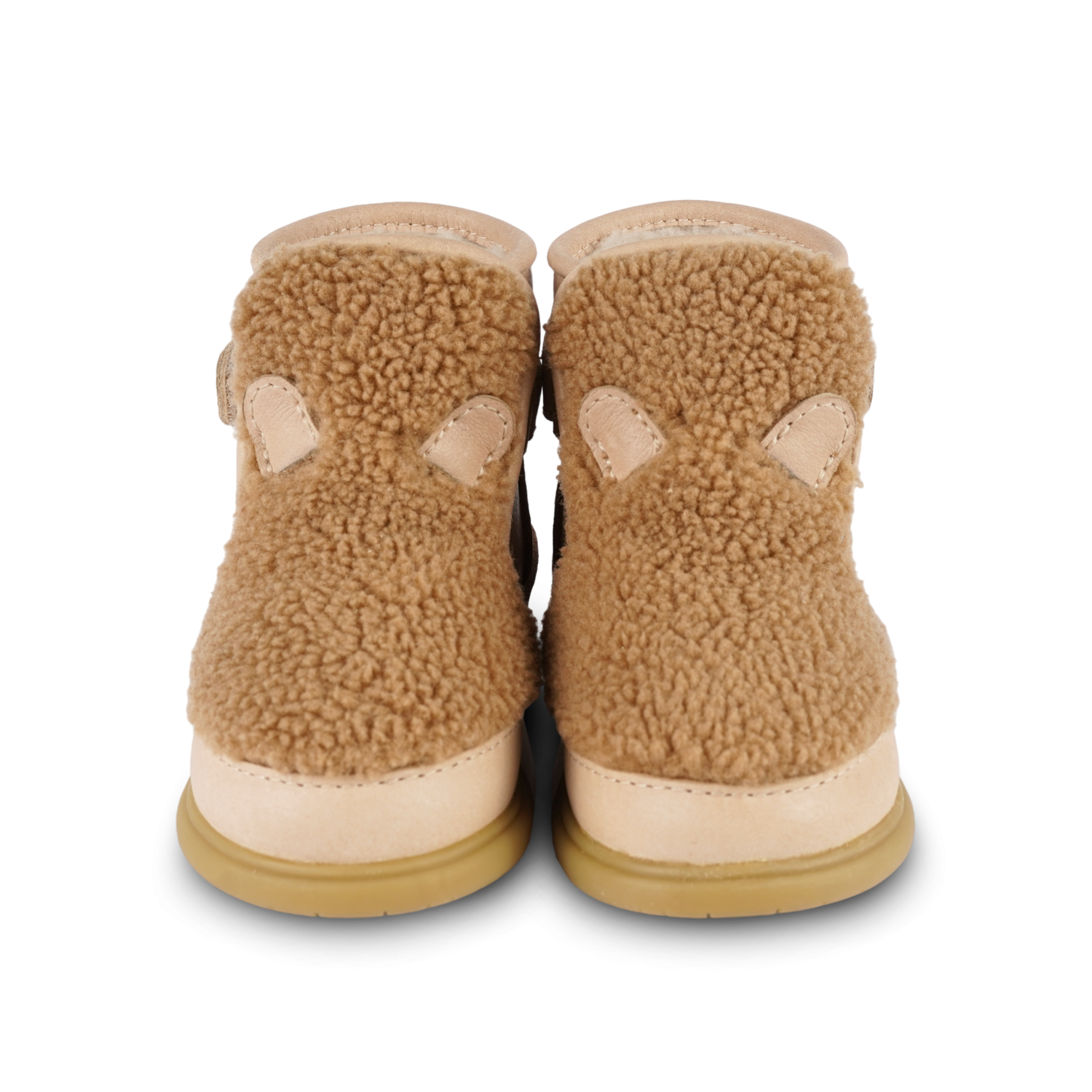 Roumi Shoes | Teddy Bear | Light Maple Curly Faux Fur