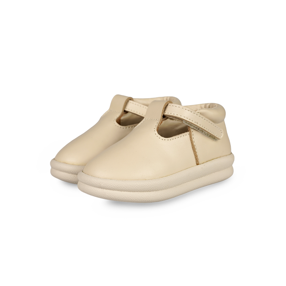 Elmin Shoes | Cream Leather