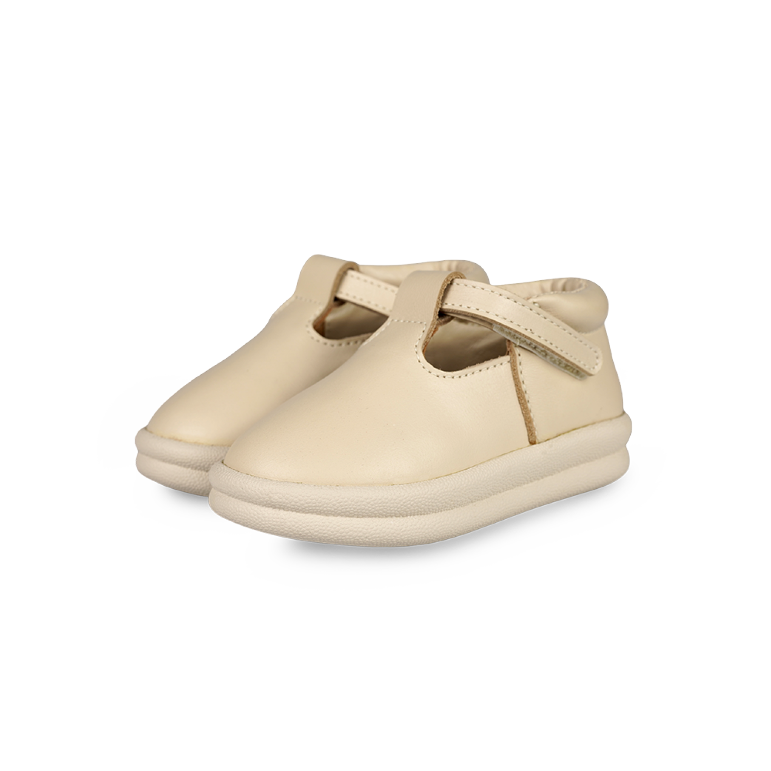 Elmin Shoes | Cream Leather