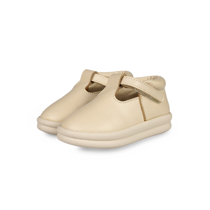 Elmin Shoes | Cream Leather