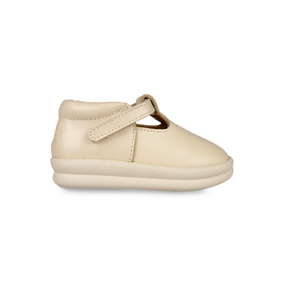 Elmin Shoes | Cream Leather