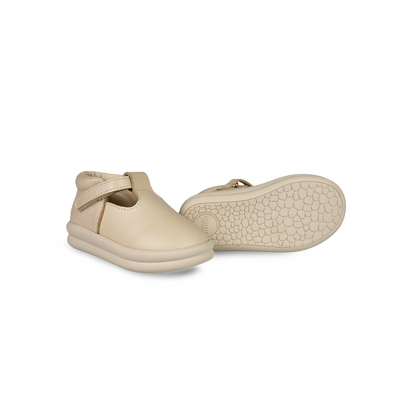 Elmin Shoes | Cream Leather