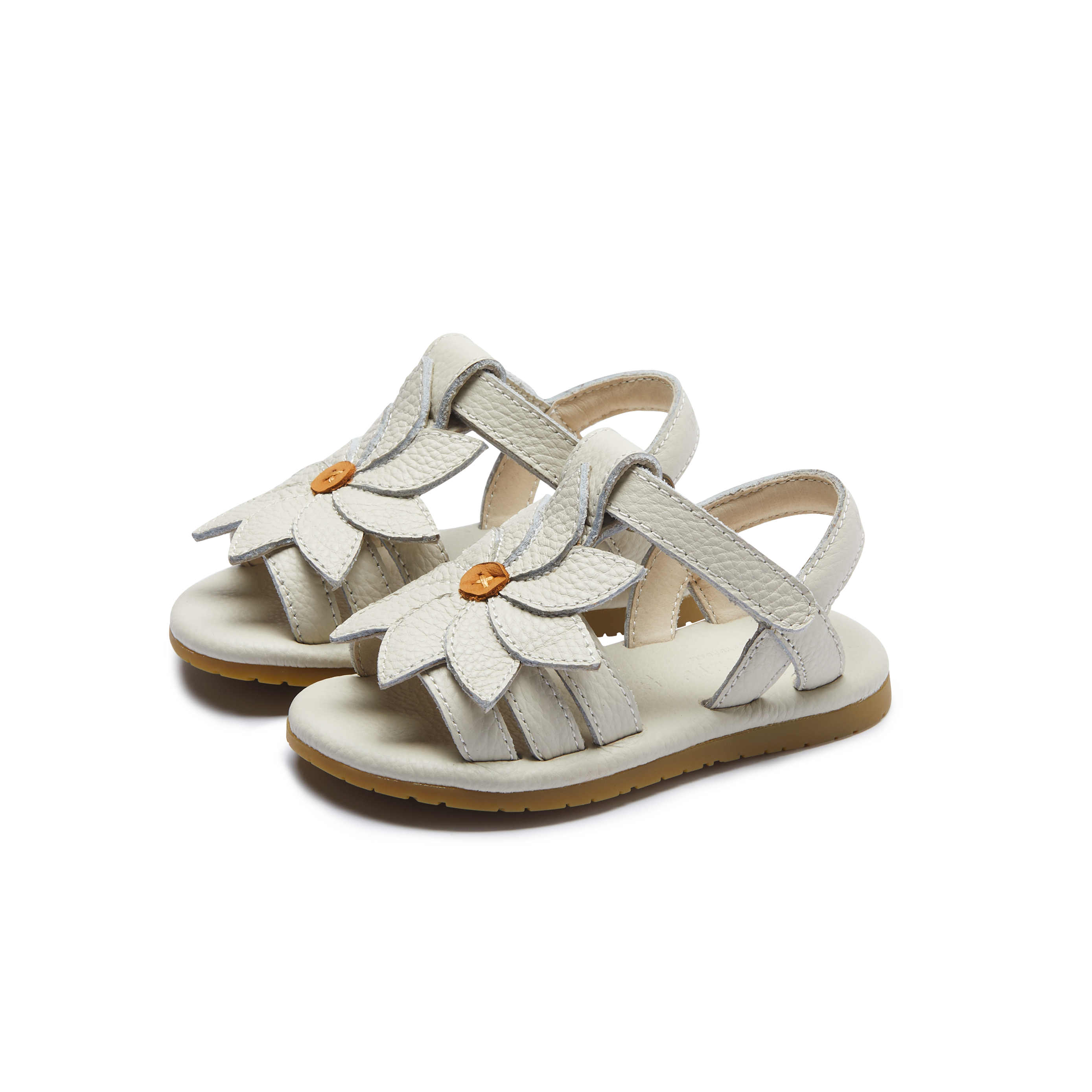 Jiles Fields Sandals | Daisy | Off White Leather