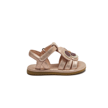 Jiles Fields Sandals | Violette | Powder Metallic Leather