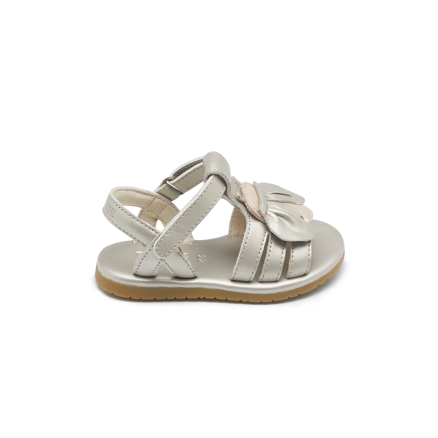 Jiles Sky Sandals | Golden Beetle | Silver Metallic Leather