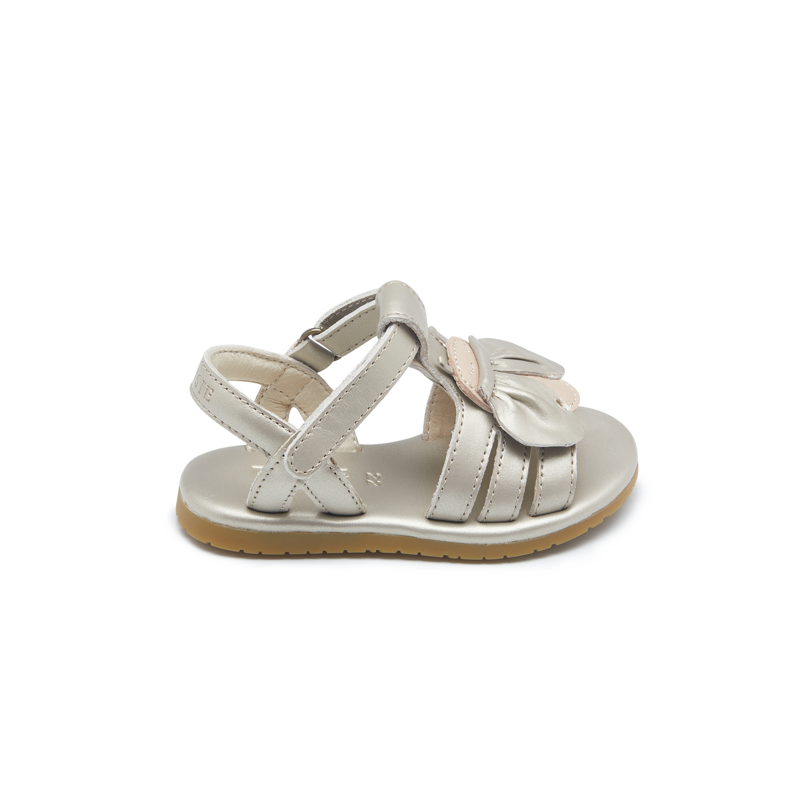 Jiles Sky Sandals | Golden Beetle | Silver Metallic Leather