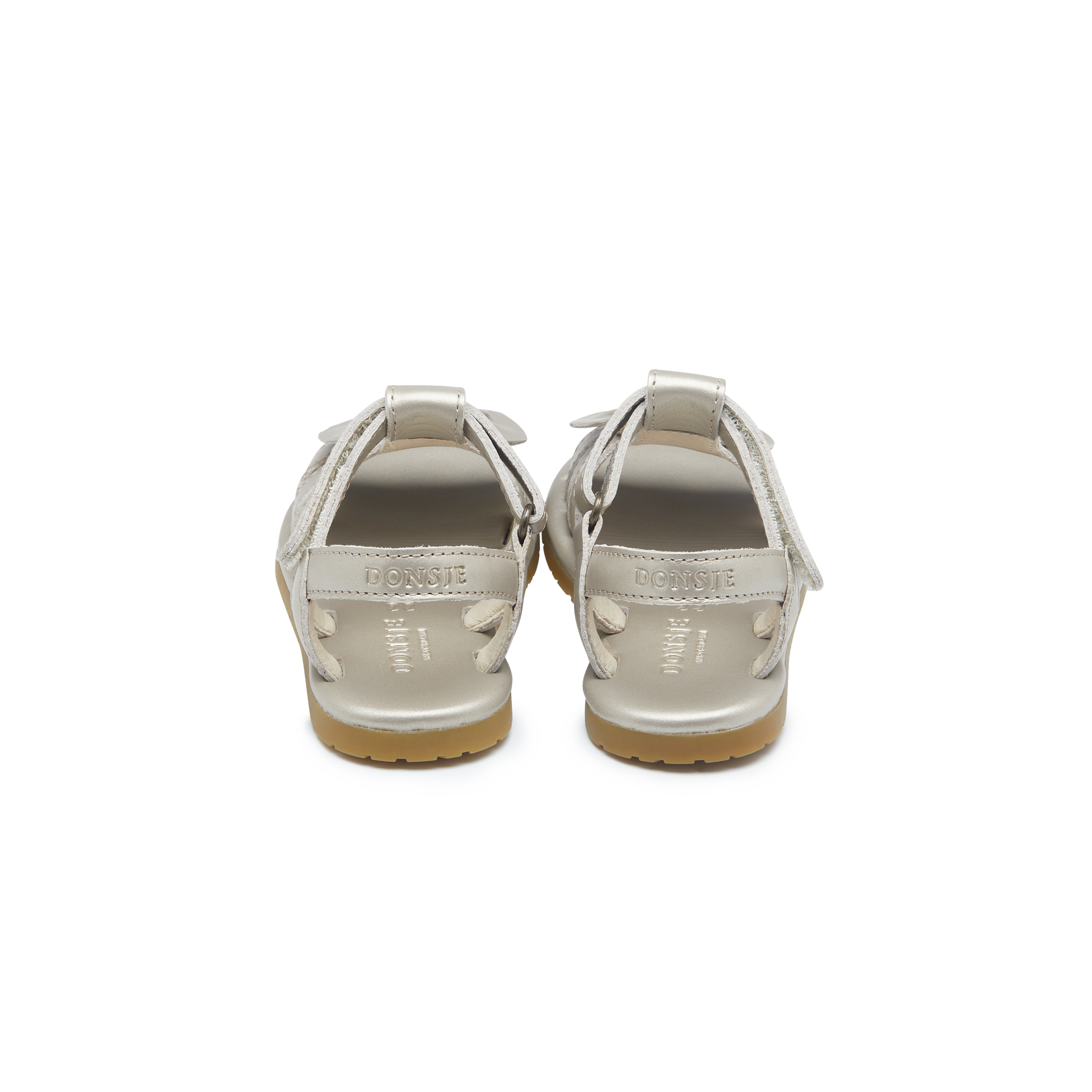 Jiles Sky Sandals | Golden Beetle | Silver Metallic Leather