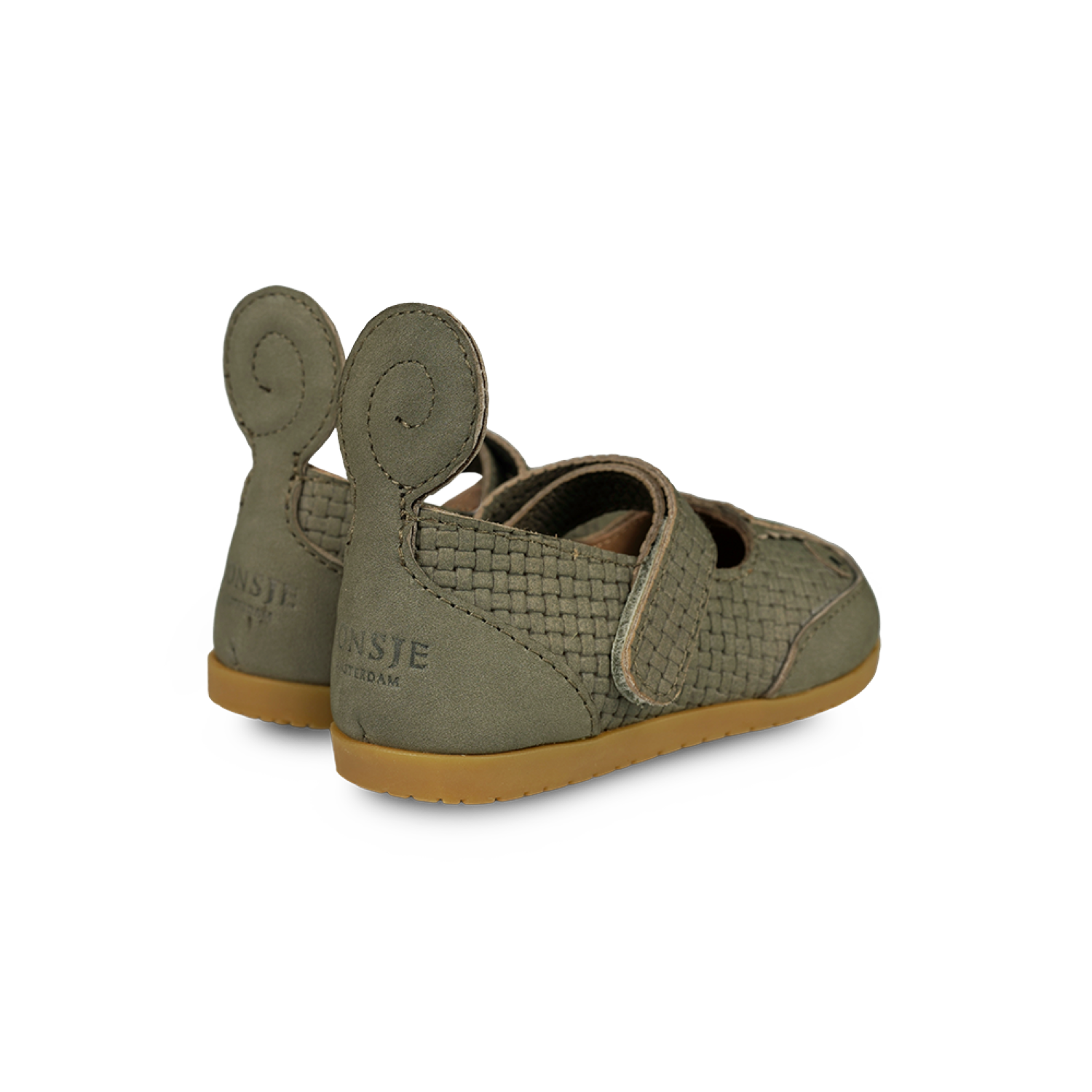 Langu Shoes | Chameleon | Stone Square Stamped Nubuck