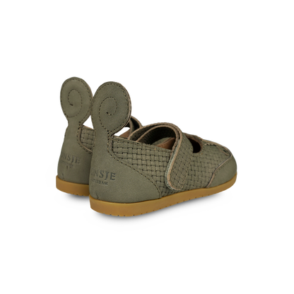 Langu Shoes | Chameleon | Stone Square Stamped Nubuck