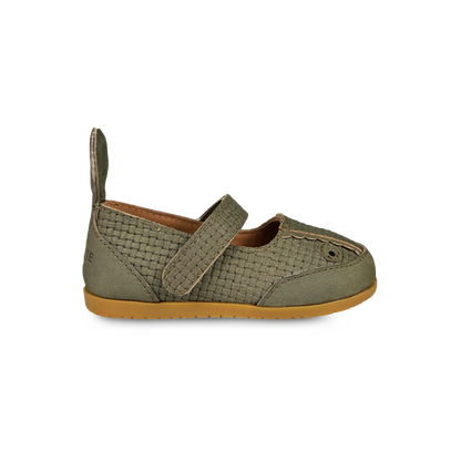 Langu Shoes | Chameleon | Stone Square Stamped Nubuck