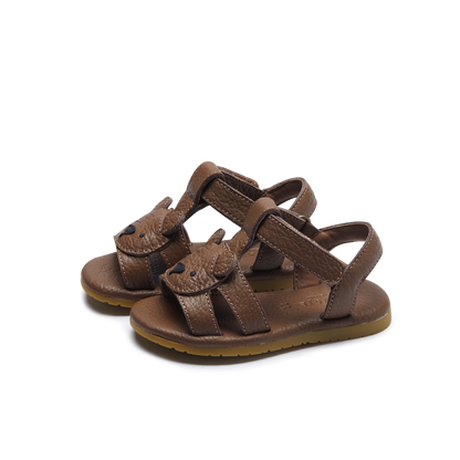 Mhalo Sandals | Bear | Cognac Leather