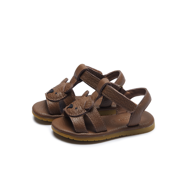 Mhalo Sandals | Bear | Cognac Leather