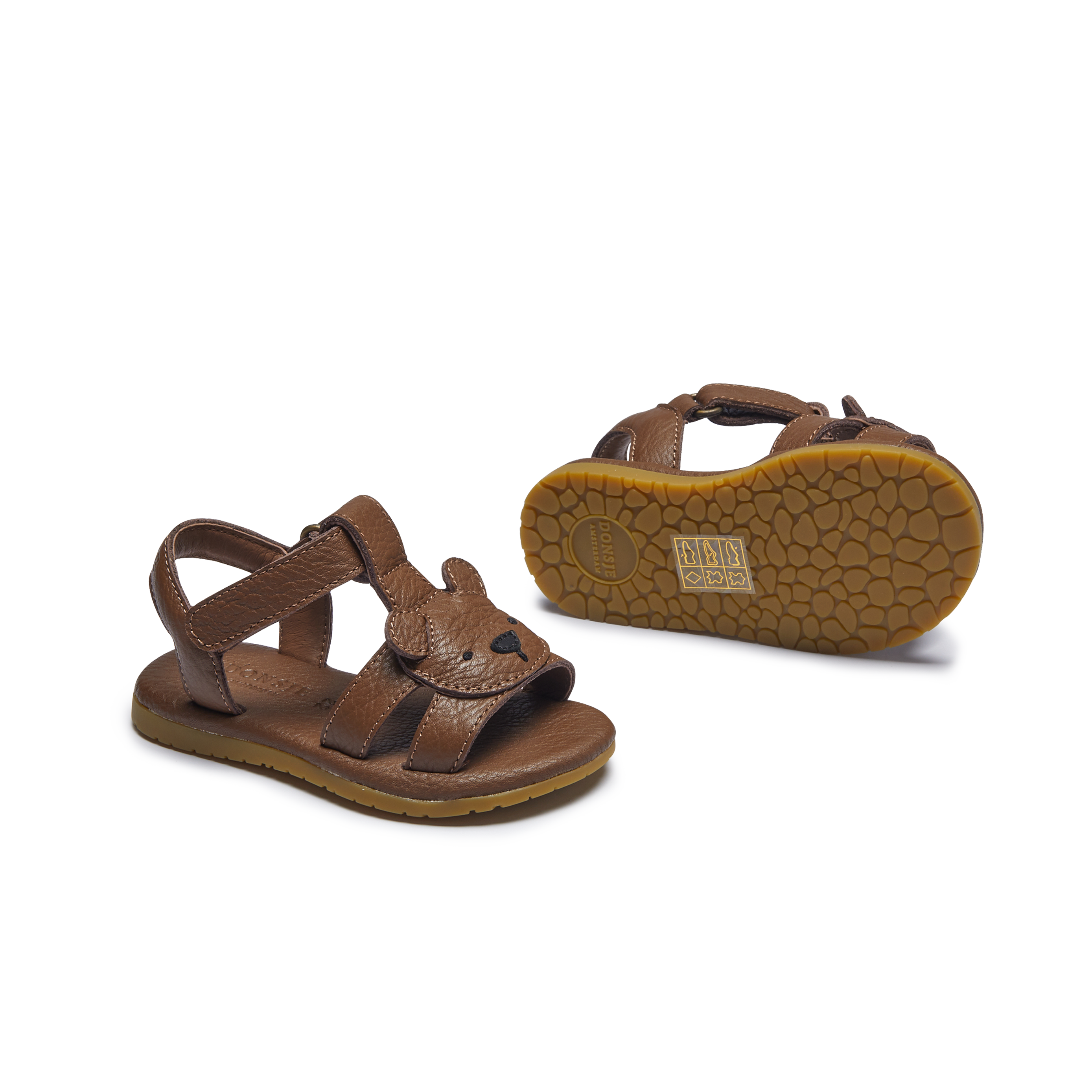 Mhalo Sandals | Bear | Cognac Leather