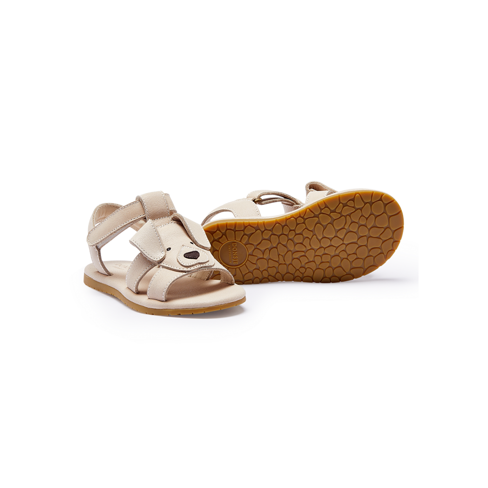 Mhalo Sandals | Golden Retriever | Ivory Leather