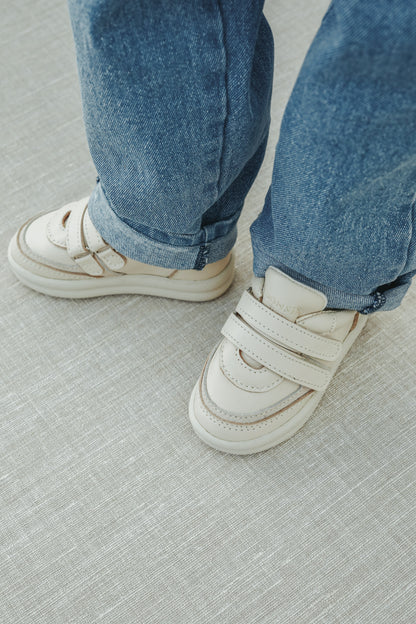 Romijn Sneakers | Cream Leather