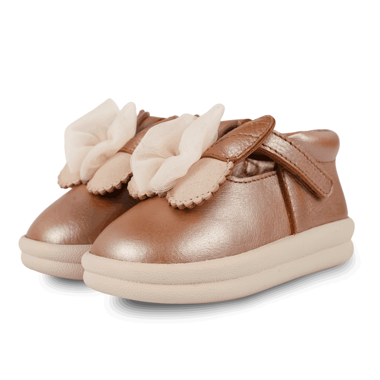 Vlindy Shoes | Clay Metallic Leather
