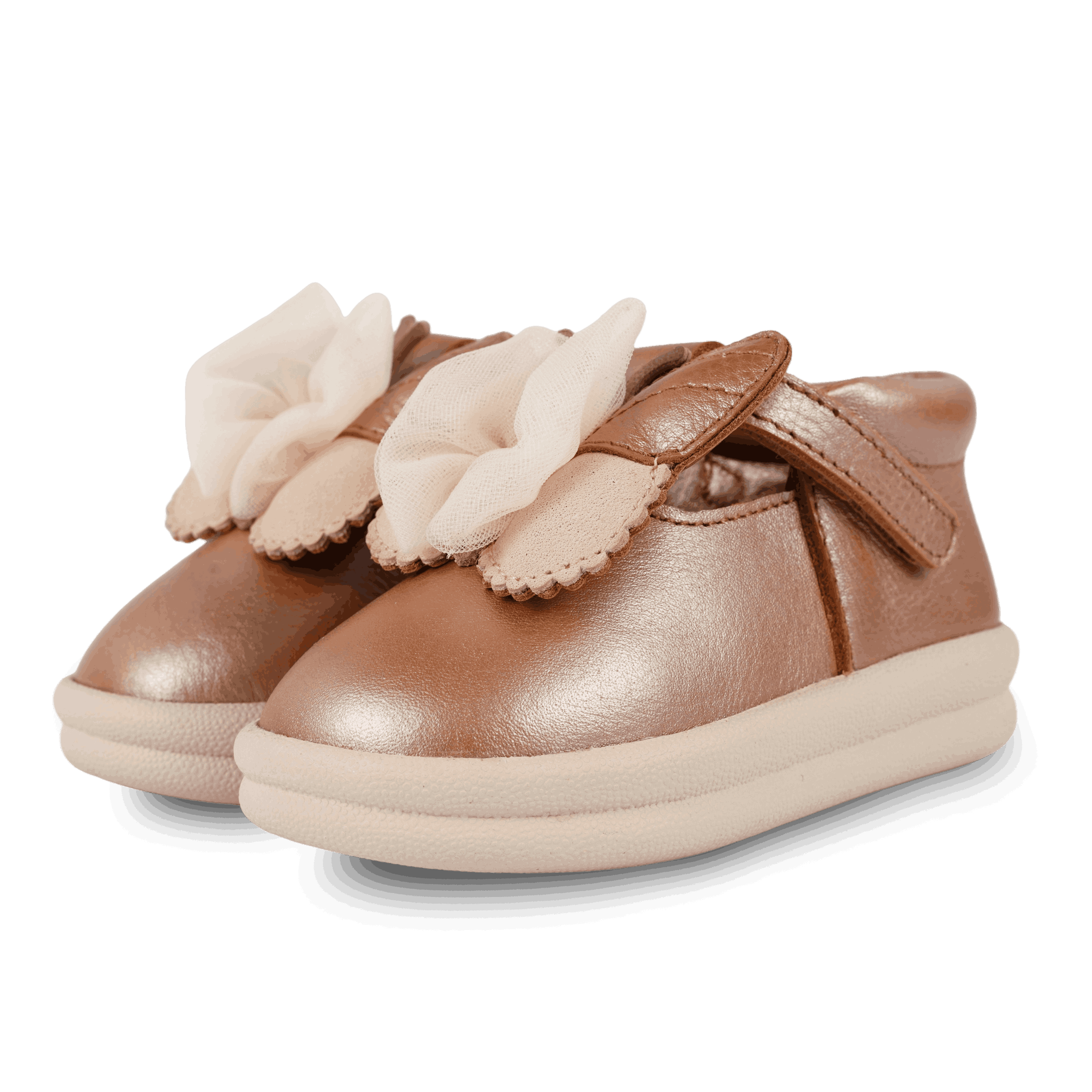 Vlindy Shoes | Clay Metallic Leather