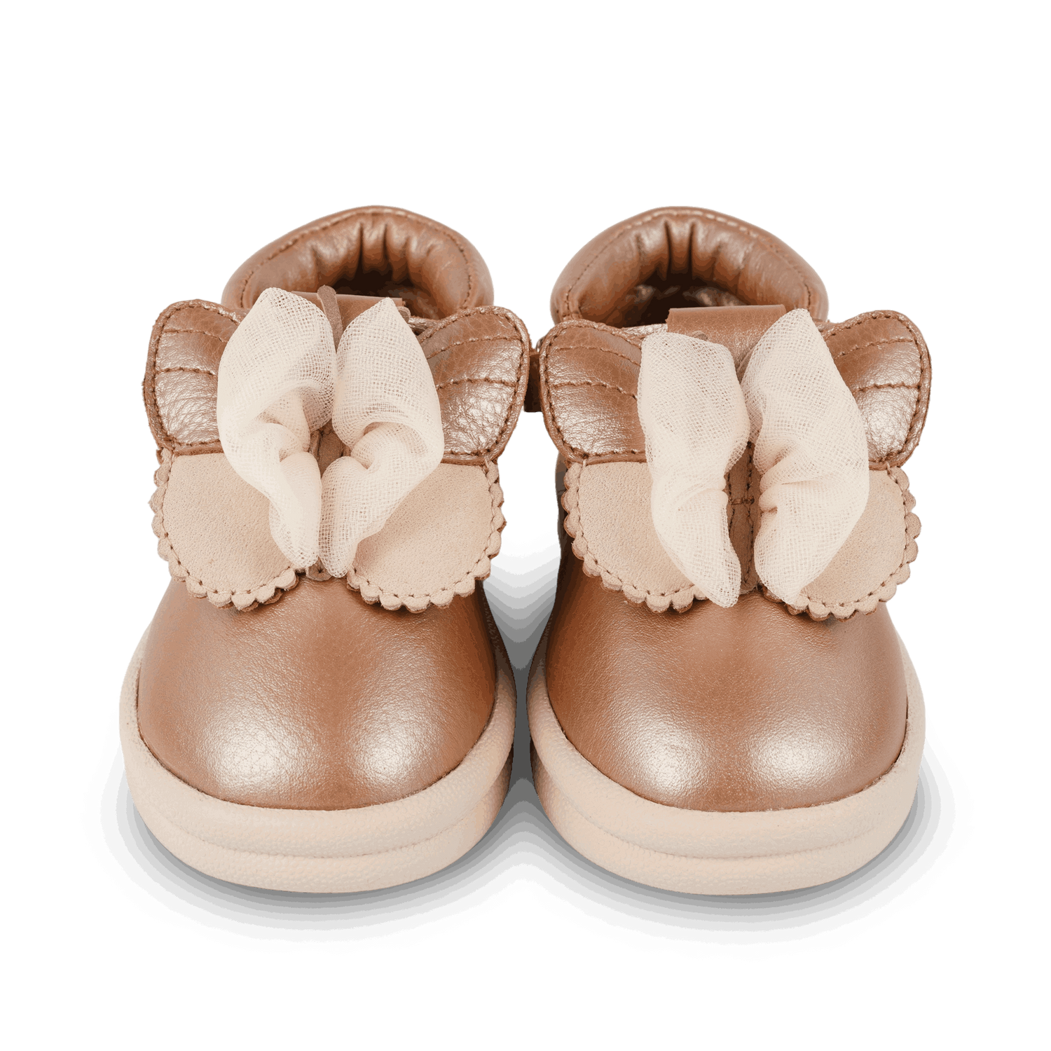 Vlindy Shoes | Clay Metallic Leather
