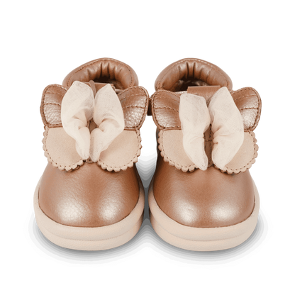 Vlindy Shoes | Clay Metallic Leather
