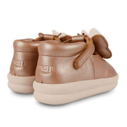Vlindy Shoes | Clay Metallic Leather