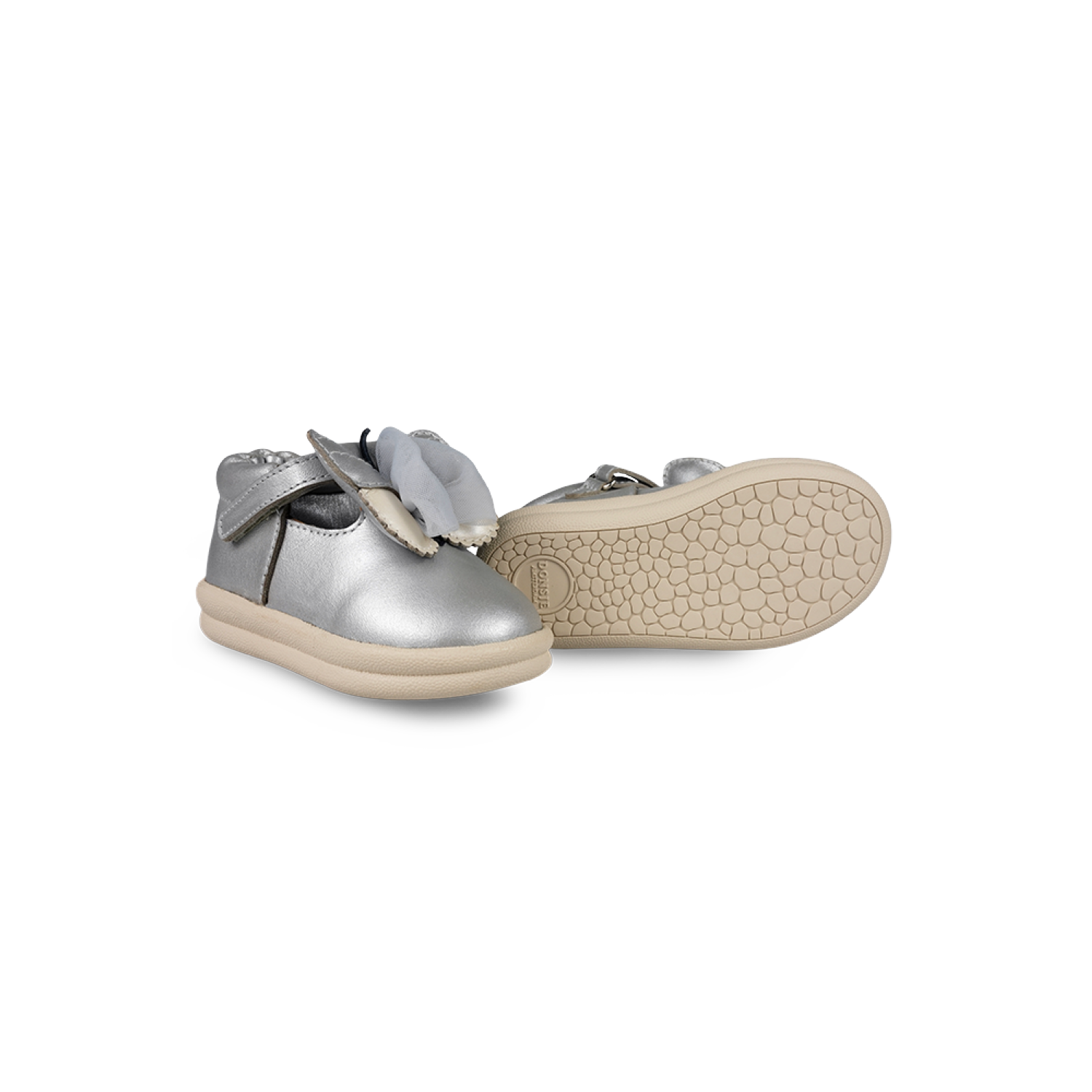 Vlindy Shoes | Silver Grey Metallic Leather