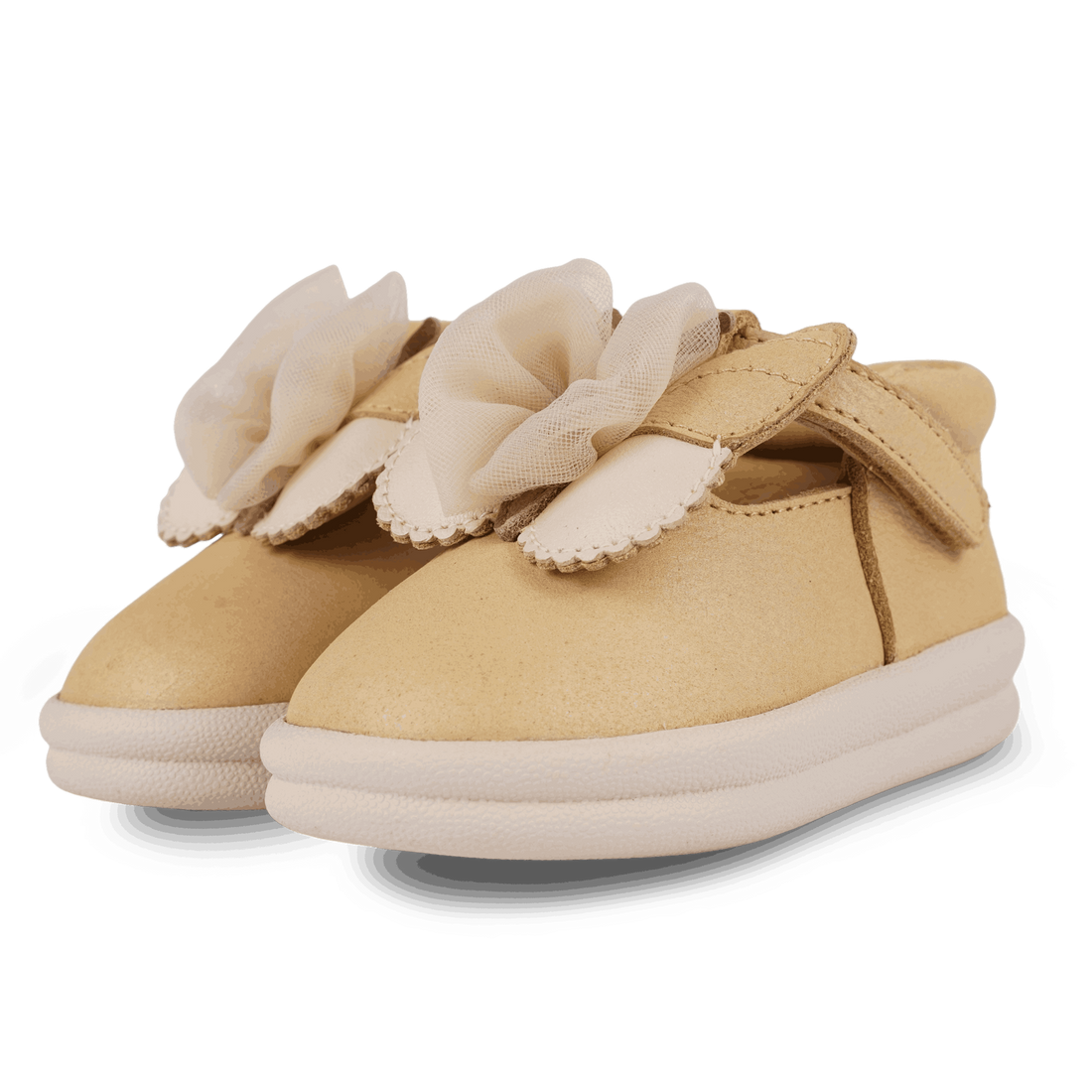 Vlindy Shoes | Gold Metallic Nubuck