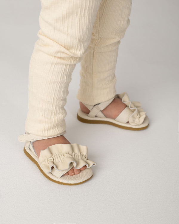 Yine Sandals | Off White Leather