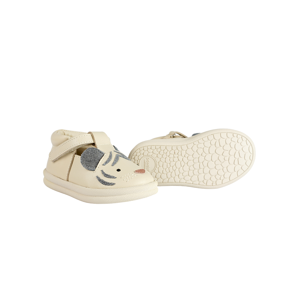 Zazo Special Shoes | White Tiger | Cream Leather
