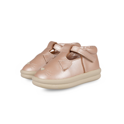 Zilpa Shoes | Cat | Rose Metallic Leather