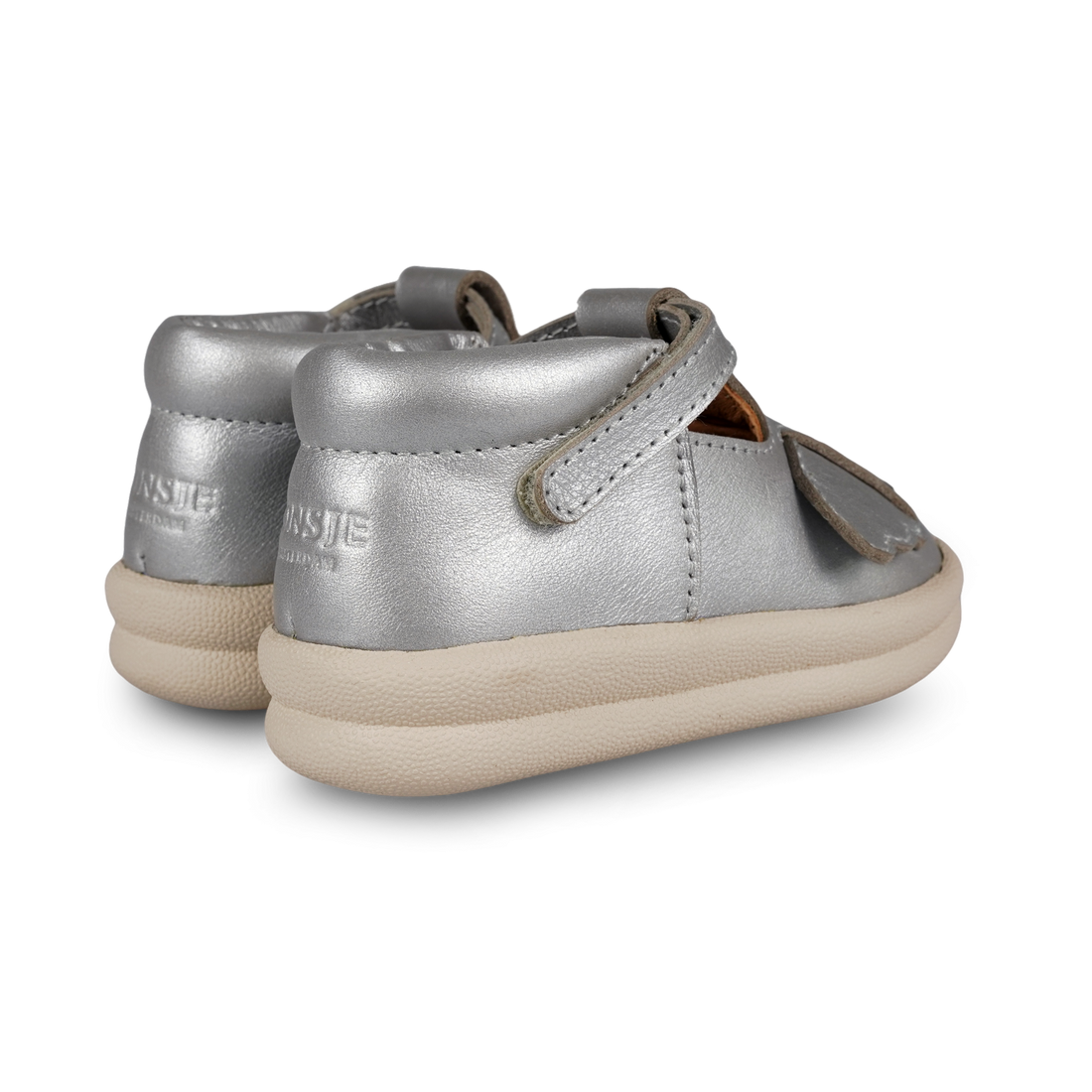 Zilpa Shoes | Koala | Silver Grey Metallic Leather