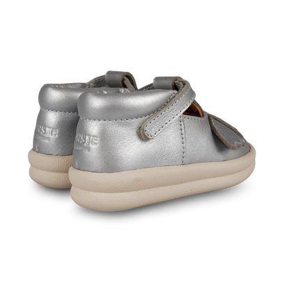 Zilpa Shoes | Koala | Silver Grey Metallic Leather