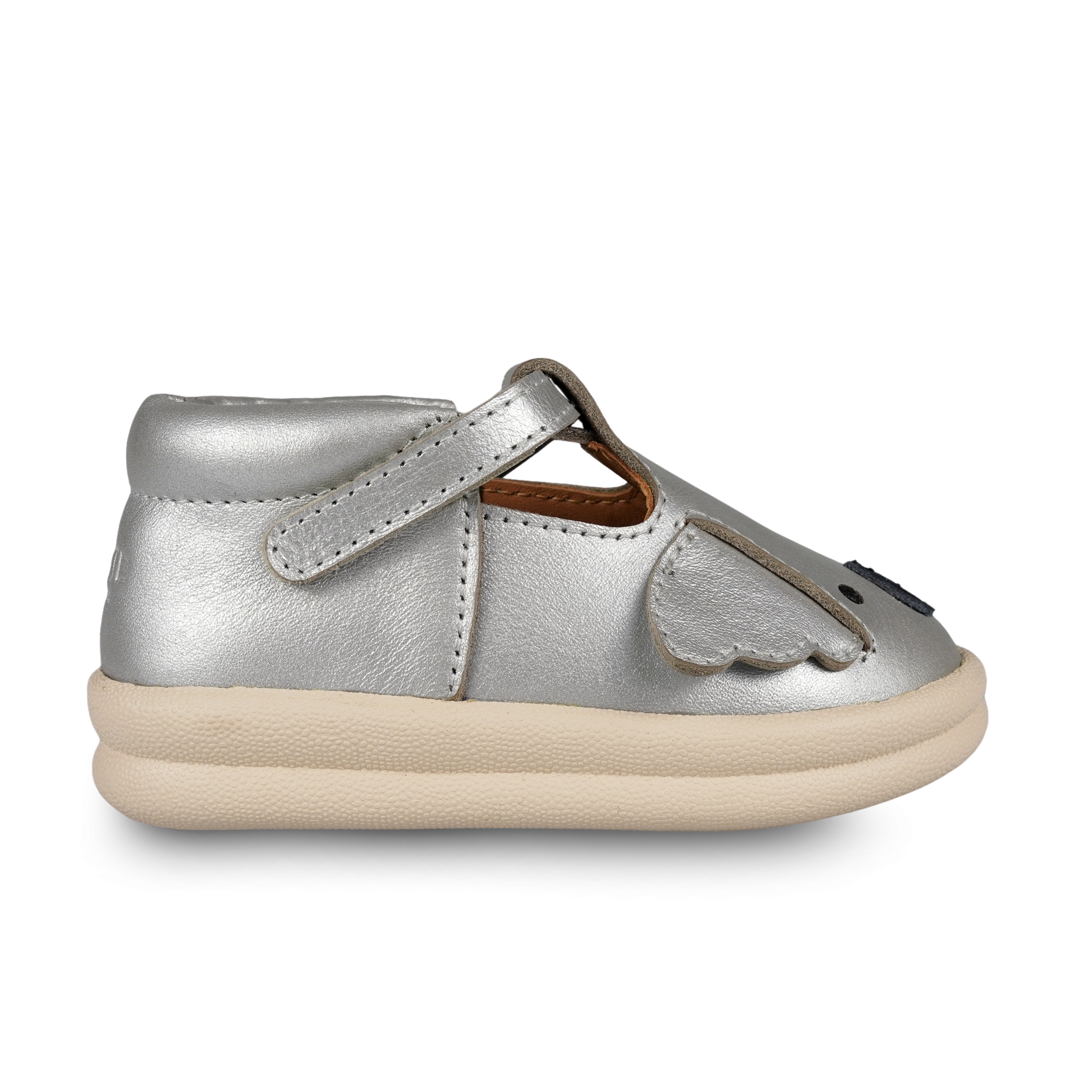 Zilpa Shoes | Koala | Silver Grey Metallic Leather