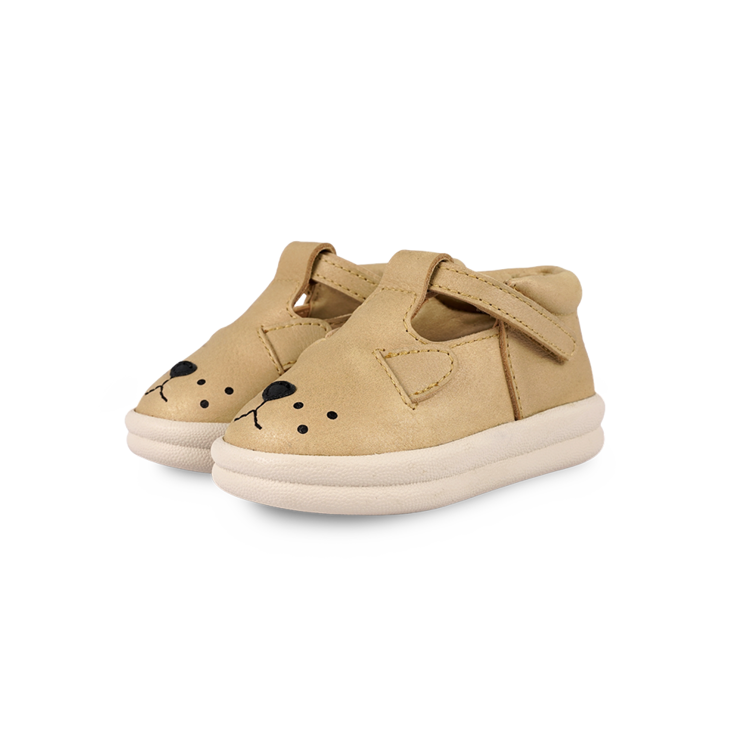 Zilpa Shoes | Lion | Gold Metallic Nubuck