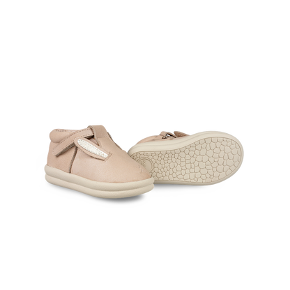 Zilpa Shoes | Pink Bunny | Powder Metallic Nubuck