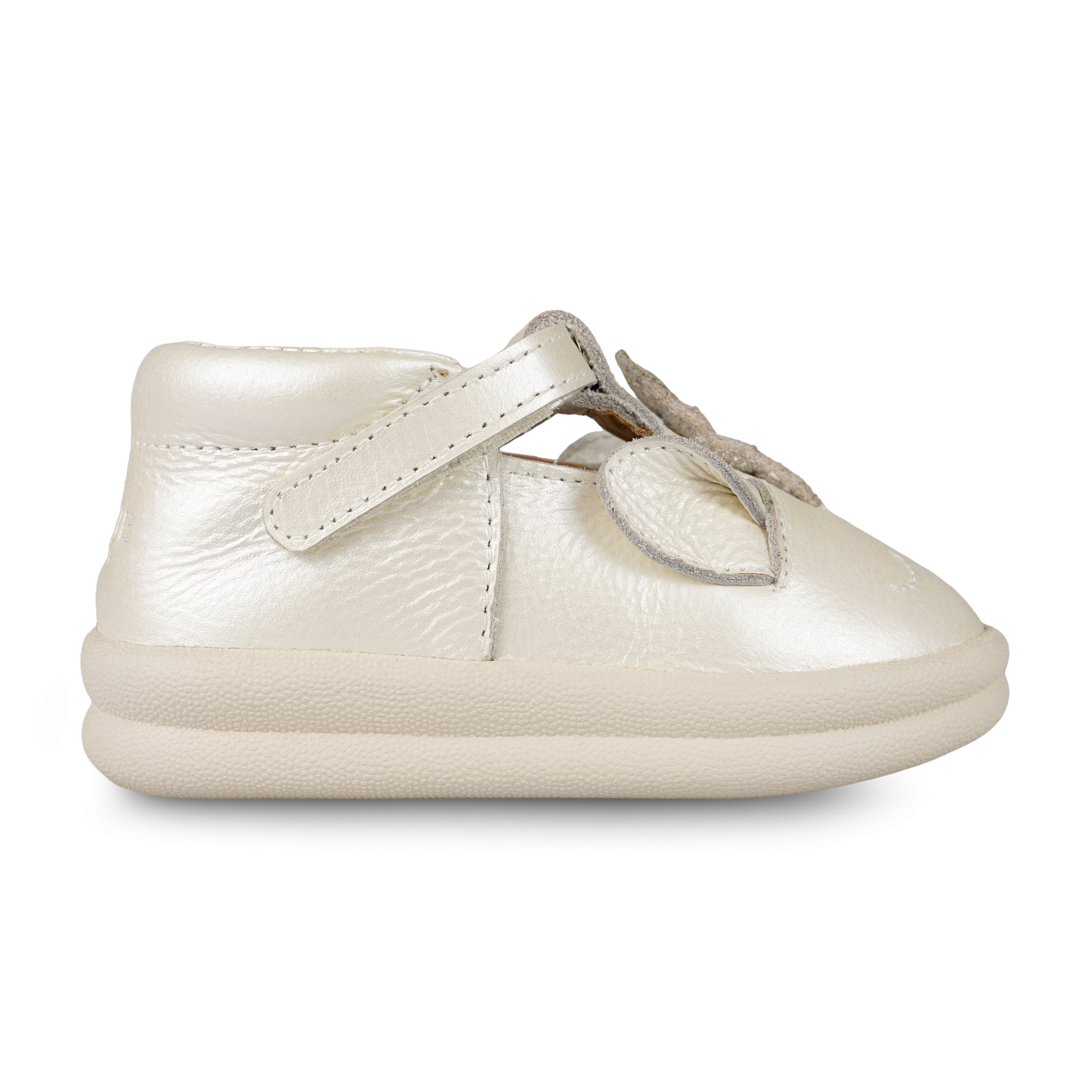 Zilpa Shoes | Unicorn | Off White Metallic Leather