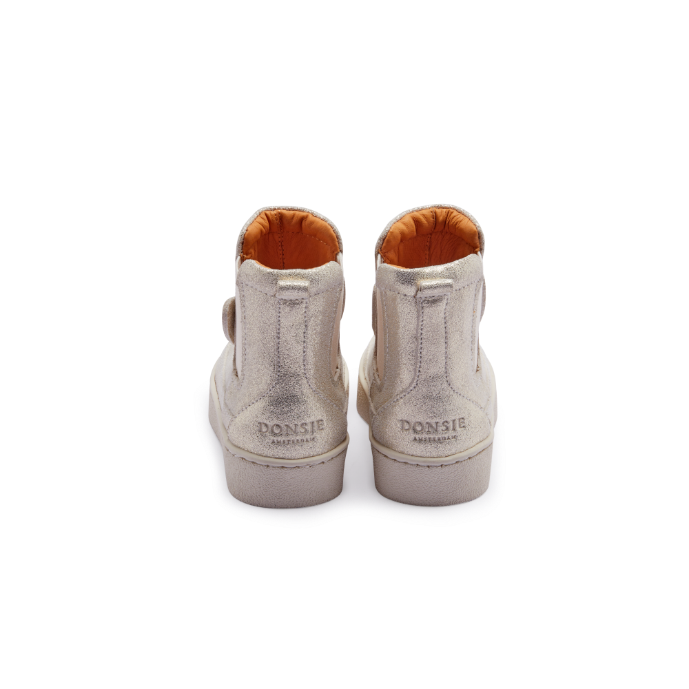 Kheera Boots | Bunny | Silver Metallic Leather