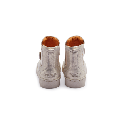Kheera Boots | Bunny | Silver Metallic Leather