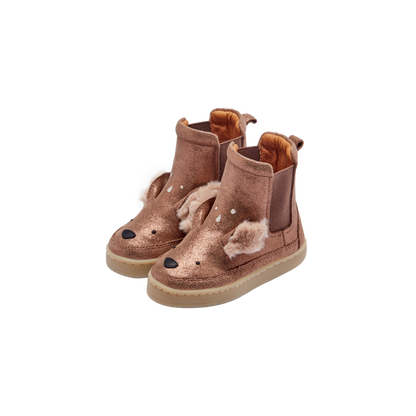 Eladi Boots | Deer | Bronze Metallic Leather