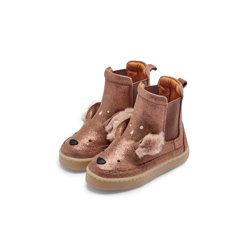 Eladi Boots | Deer | Bronze Metallic Leather