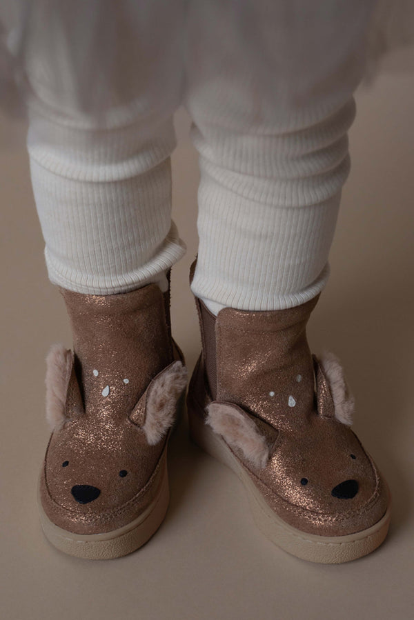 Eladi Boots | Deer | Bronze Metallic Leather
