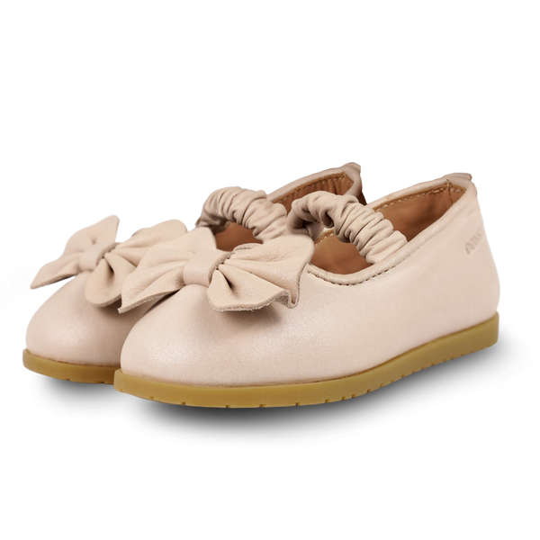 Sylah Ballerinas | Powder Metallic Nubuck