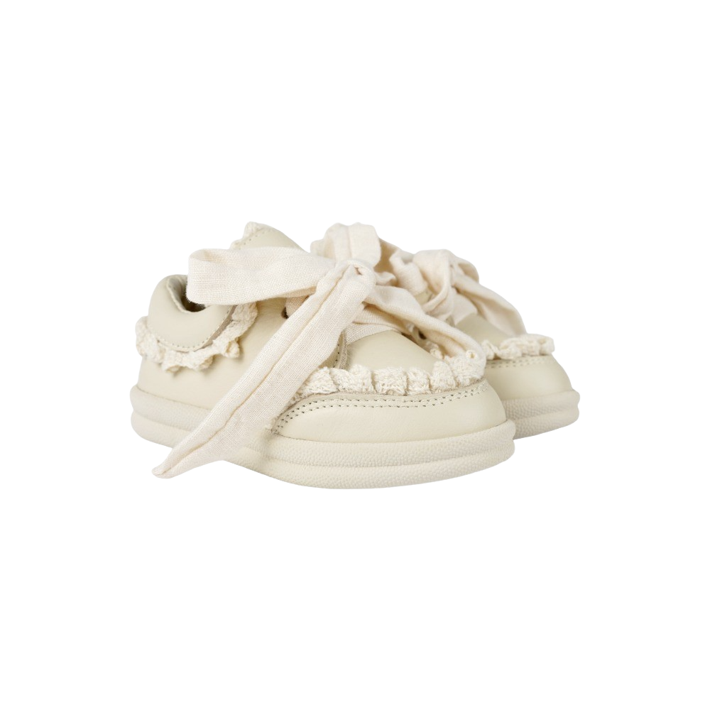 Wisel Sneakers | Cream Leather