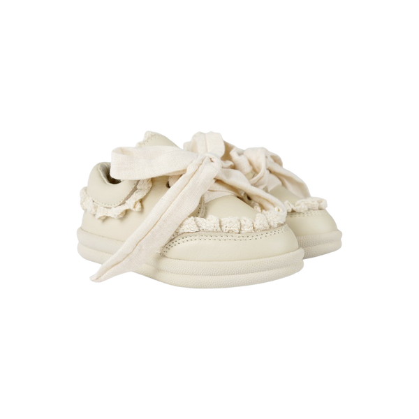 Wisel Sneakers | Cream Leather